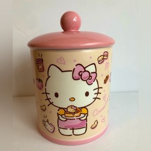 NEW Sanrio x Hello Kitty Desserts Cookie Jar 8” tall x 5.5” wide.